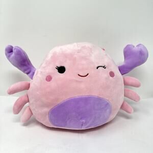 Squish Mallow Stuffed Animal Toy Kids 8" Plush Cosmina Pink Crab Cosmina Crab